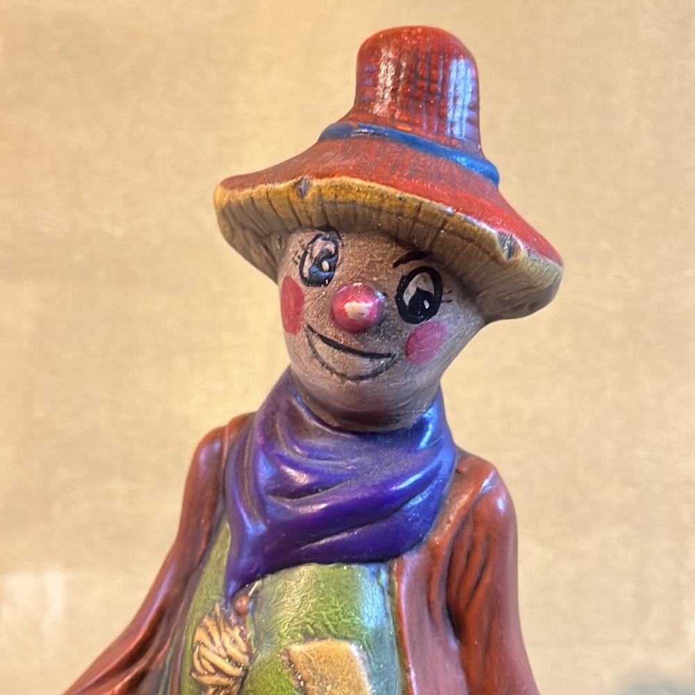 Vintage Fall Scarecrow Statue ceramic pottery mold - Picture 6 of 6